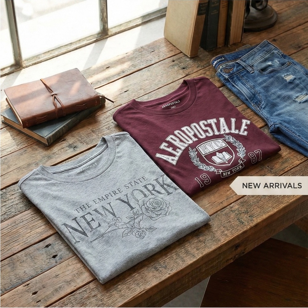 Aeropostale Graphic T-Shirt Bundle | Set of 2 | Size XS